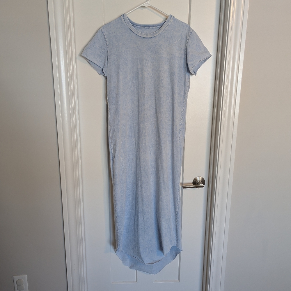 Frank & Eileen Harper Perfect Tee Maxi Dress - Mineral Blue Vintage Wash sz L